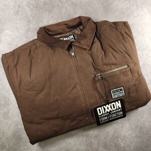 Dixxon Flannel Co Brown Chore Coat 2X Canvas Quilted Jacket Corduroy Collar NEW